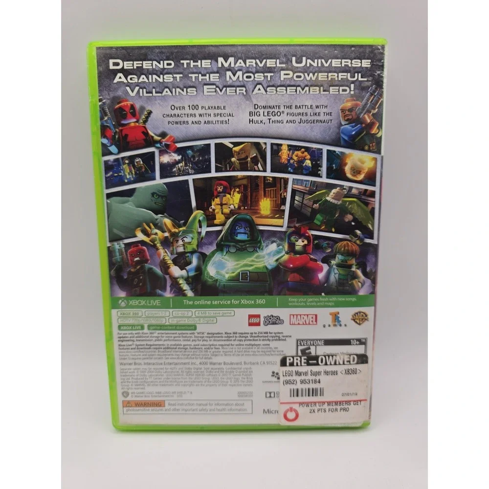 LEGO Marvel Super Heroes (Microsoft Xbox 360, 2013)